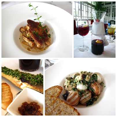 Chanterelle Mushrooms with Foie Gras+Tinto Verano+Escargot+Roasted Bone Marrow: And these are just appetizers!