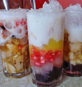 It's Halo Halo without the syrup. Just plain fresh fruits, milk & ice!