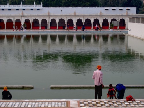 This is the temple pool where pilgrims cleanse themselves. 