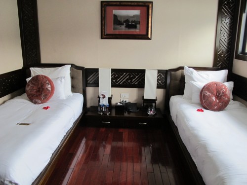 So much room in our luxury cabin! 